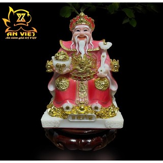 Bộ Tượng Thần Tài - Thổ Địa Phú Quý [Hợp Mệnh HỎA] - Cao 20cm - TD2511 - Nội Thất An Việt
