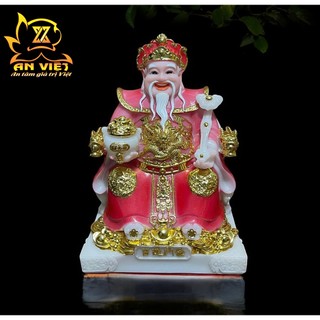 Bộ Tượng Thần Tài - Thổ Địa Phú Quý [Hợp Mệnh HỎA] - Cao 20cm - TD2511 - Nội Thất An Việt