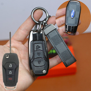 Ốp vỏ chìa khóa kim loại cho xe Ford Ranger XLT, Ranger Witrack,ốp chìa khóa Ford Ranger XLT, Ranger Witrack (ZFRG)