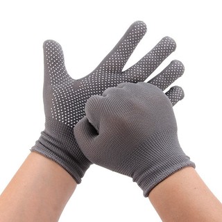 SET 100 ĐÔI Găng tay Lao động có hạt chống trượt màu đen xám - Bao Tay bảo hộ chống cắt an toàn