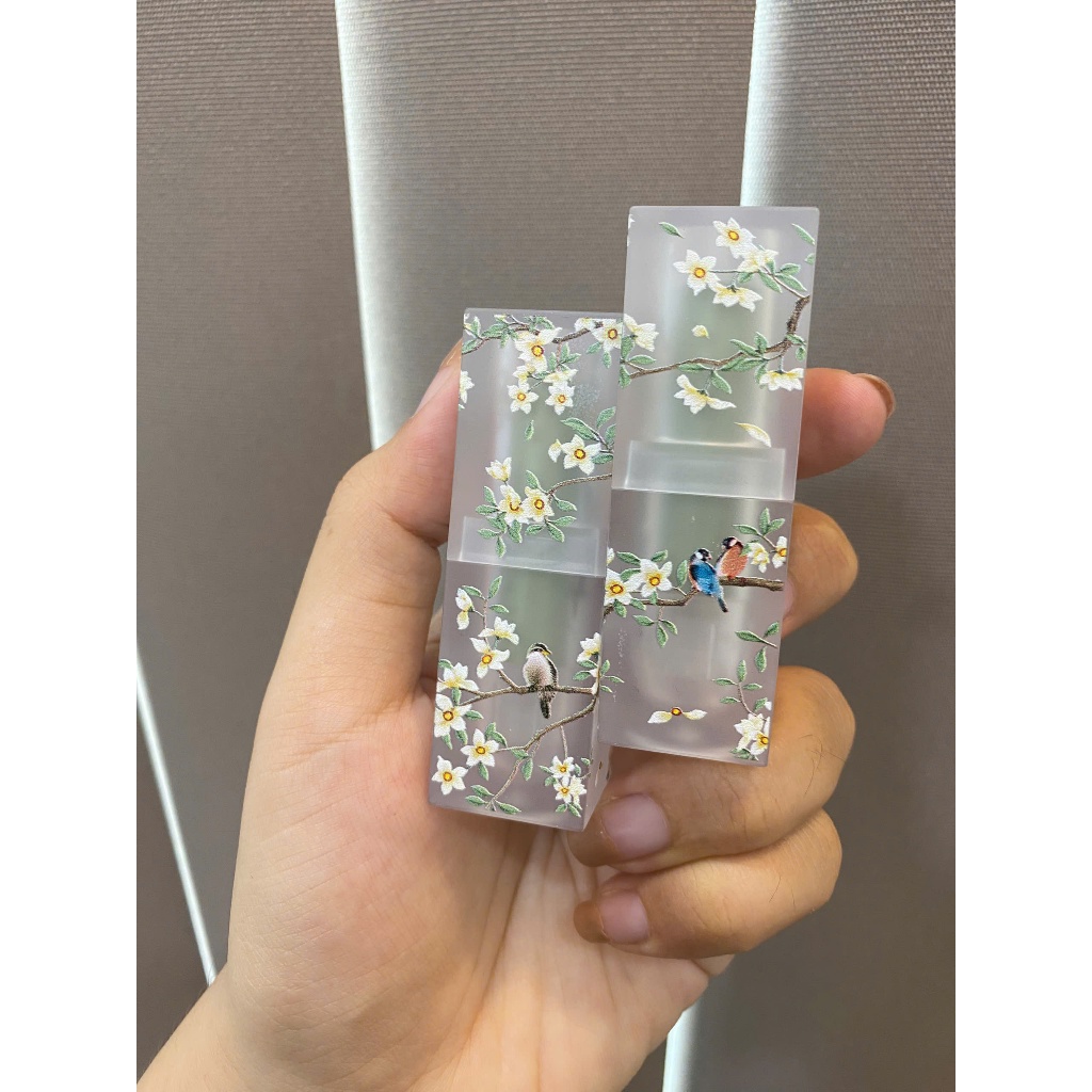 VỎ SON HANDMADE (IN 3D NHÁM - MÀU XANH)