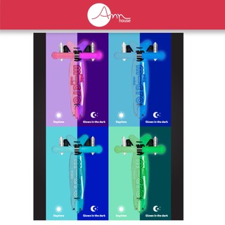 [Thuỵ Sĩ] Xe scooter Micro Mini Glow LED Plus - Bánh đèn và bàn để chân phát sáng - Bảo hành 2 năm