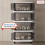 Tủ Nhựa 3/4/5/6 TẦNG Gấp Gọn Tiện Lợi, Thiết Kế Cánh Tủ Trong Suốt Có Bánh Xe Di Chuyển Tiện Lợi