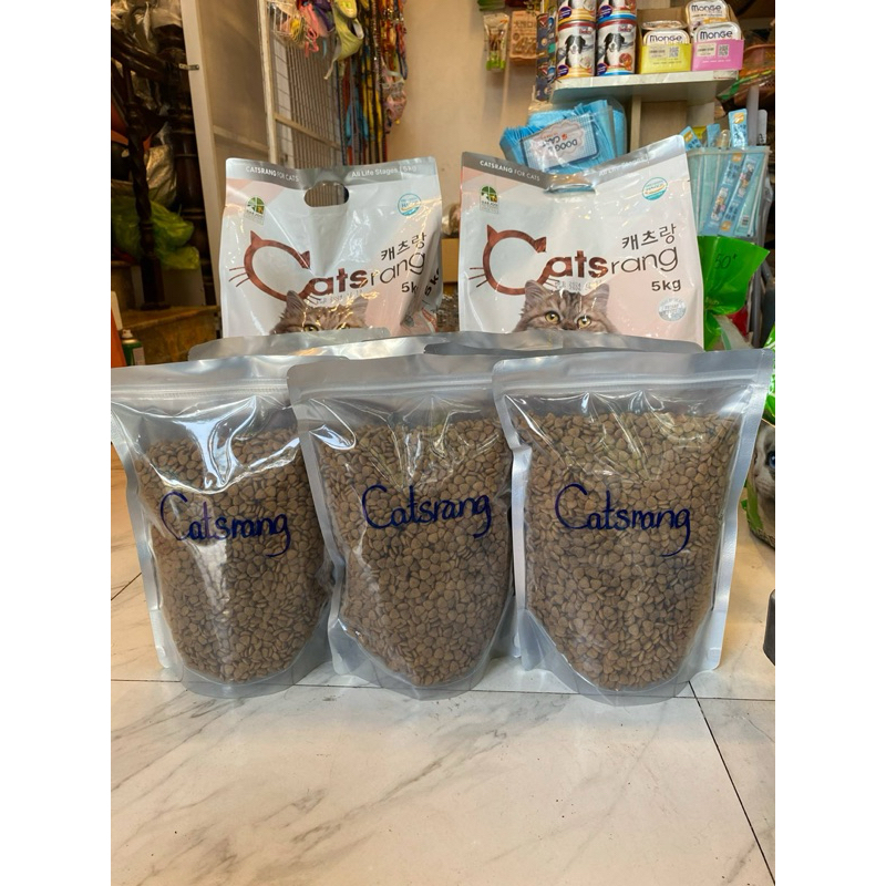 THỨC ĂN HẠT KHÔ CATSRANG VÀ CATSRANG MIX CHO MÈO MỌI LỨA TUỔI( bịch chiết zip bạc 1kg)