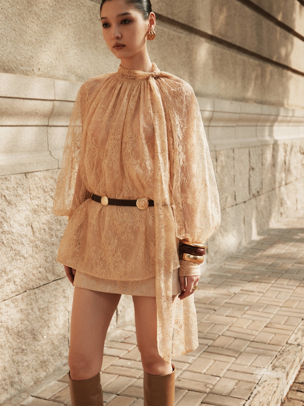 Ảnh Áo sơ mi ren Evelina Blouse HUONG BOUTIQUE HBSM1176 4