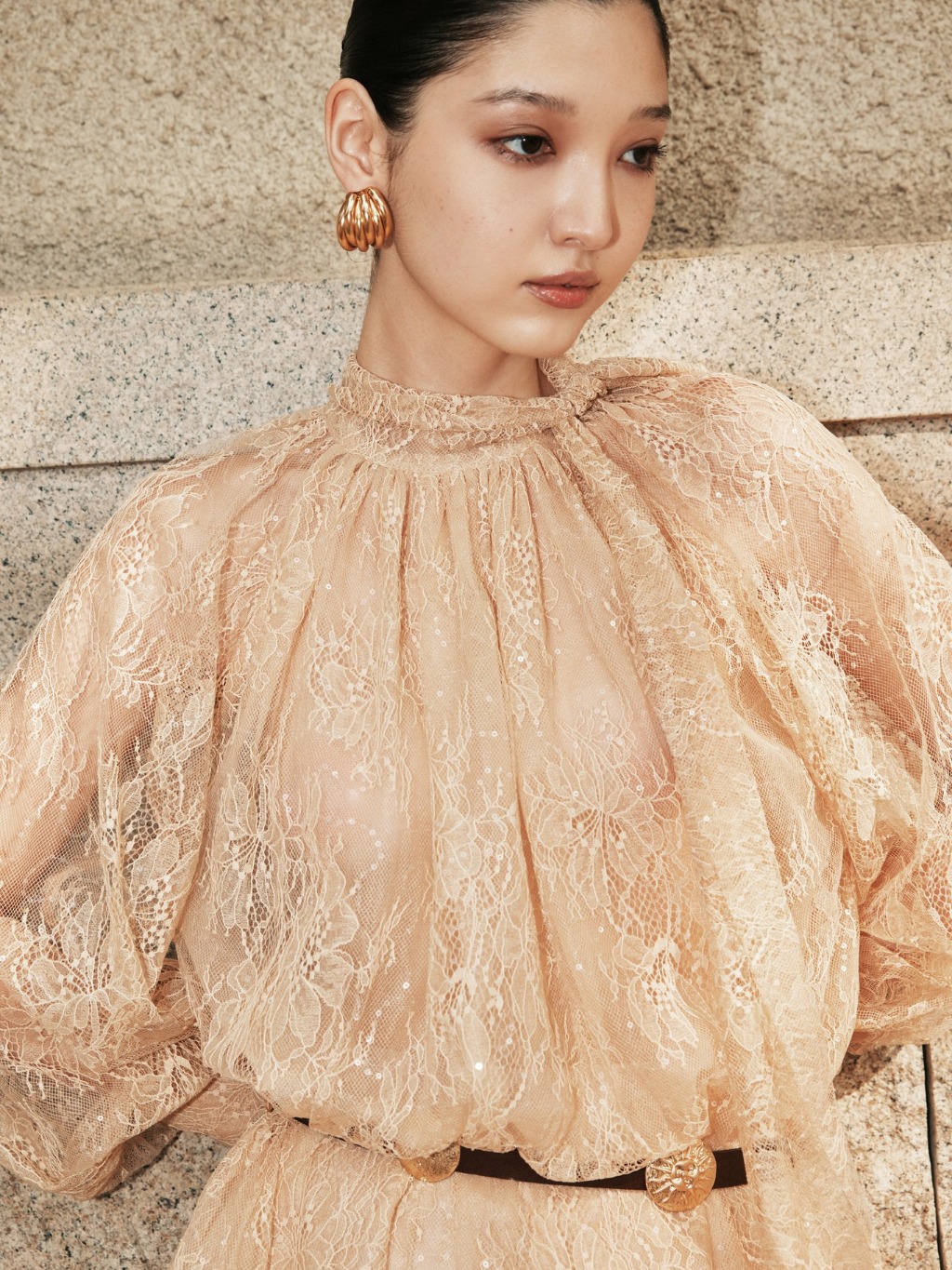 Ảnh Áo sơ mi ren Evelina Blouse HUONG BOUTIQUE HBSM1176 3