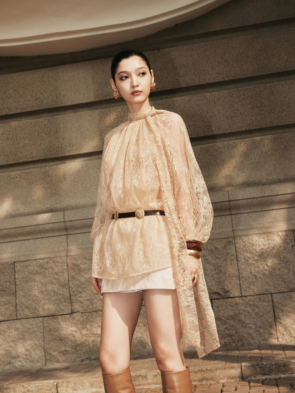 Ảnh Áo sơ mi ren Evelina Blouse HUONG BOUTIQUE HBSM1176 2