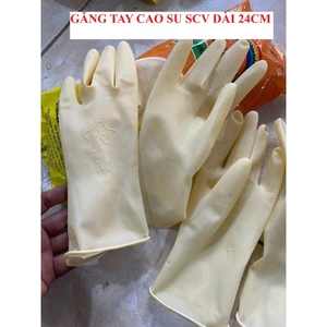 Găng tay cao su Sắc Cầu Vồng dài 24cm size M, găng tay rửa bát, rửa chén, găng tay vệ sinh