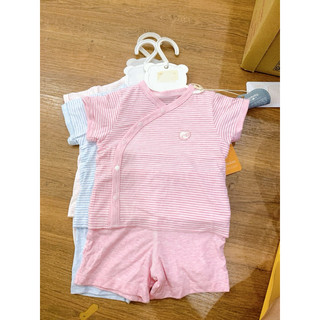 Bộ ngắn tay cài chéo bubaby sz 0-3,3-6