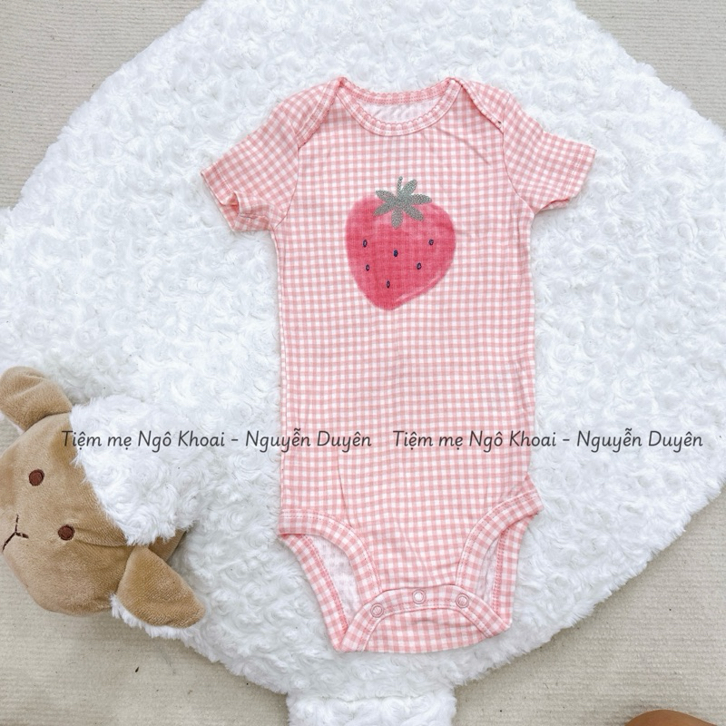 [MD201] 12-18M Body chip/áo liền thân ngắn tay xuất xịn cho bé gái 9-11kg