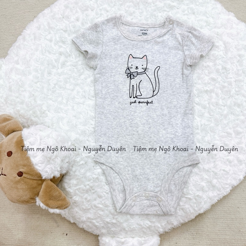 [MD201] 12-18M Body chip/áo liền thân ngắn tay xuất xịn cho bé gái 9-11kg