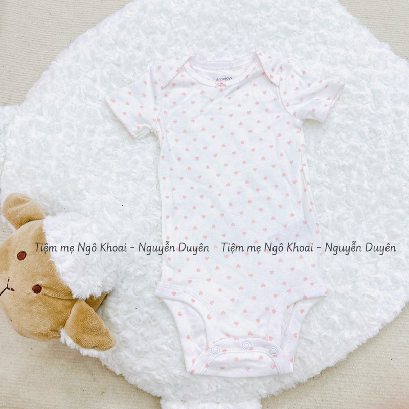 [MD201] 12-18M Body chip/áo liền thân ngắn tay xuất xịn cho bé gái 9-11kg