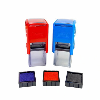 Dấu V20 khắc logo, kích thước 2x2cm đã bao gồm nội dung mực đỏ xanh theo yêu cầu