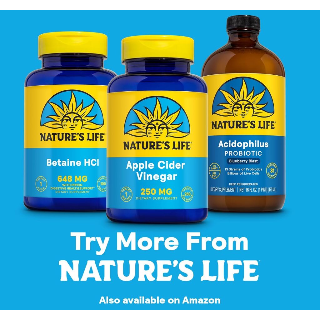 Nature's Life Giấm táo hỗ trợ giảm cân Apple Cider Vinegar