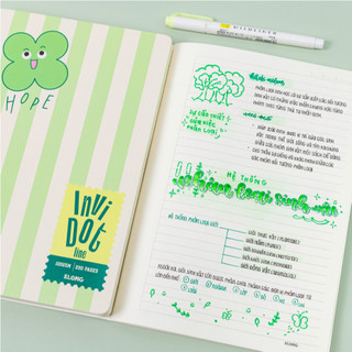 KLONG - Vở kẻ ngang may dán gáy InviDot Line Emotions B5 200 trang 100/76; MS: 203 ♥