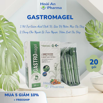 GASTROMAGEL - Hỗ trợ giảm đau dạ dày, viêm loét dạ dày, trào ngược dạ dày