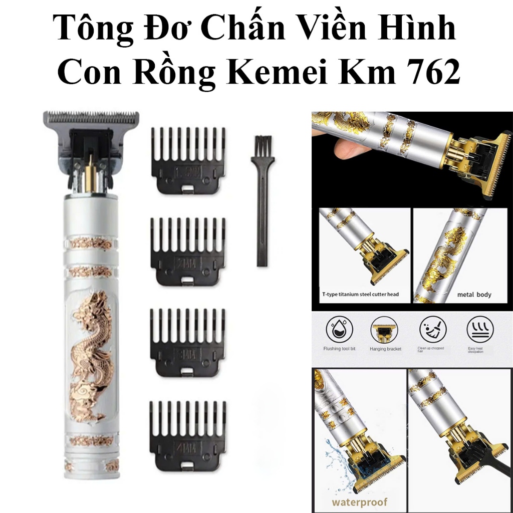 Tông Đơ Chấn Viền Hình Con Rồng Kemei Km 762