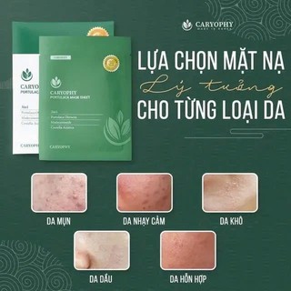 Mặt Nạ Caryophy Portulaca Làm Dịu, Làm Giảm Và Ngăn Ngừa Mụn, Mờ Thâm, Dưỡng Ẩm 22g
