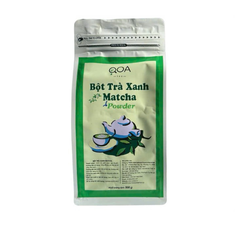 Bột Matcha QOA Việt Nam 500g dùng pha chế. | Shopee Việt Nam