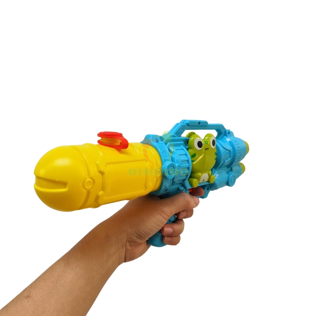 Súng phun nước đồ chơi size lớn 2 nòng chơi ngoài trời đi bơi hoặc lễ hội nước cho bé Binbibo
