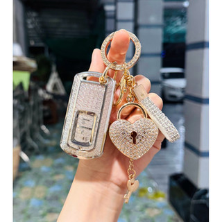 Combo Ốp Khoá smartkey TPU Cao Cấp HÔNĐA (2Nút Lớn) AB Vario 150 Vision 2018-2020  Lead  Cao Cấp