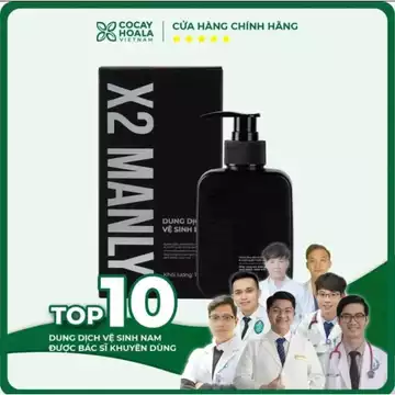 Gel vệ sinh nam 150g- Sữa tắm gội hương nước hoa nam tính-X2 Manly cocayhoala-320g &,Lưu hương 24h.