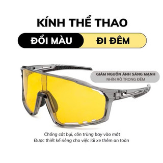 Mắt kính đổi màu chắn bụi khói xe đổi màu và đi đêm Bự Store