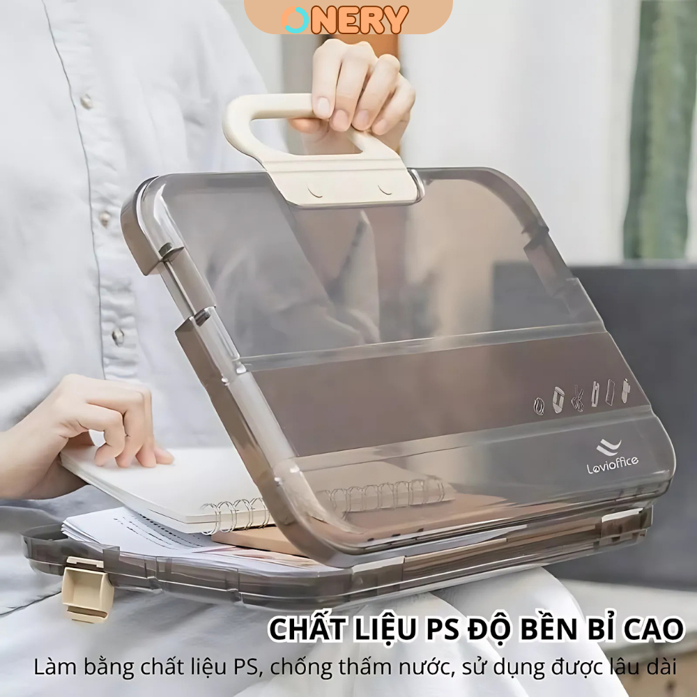 Cặp Tài Liệu Chống Nước Nhựa PP Bền - Đựng Hóa Đơn, Hợp Đồng, Hồ Sơ A4