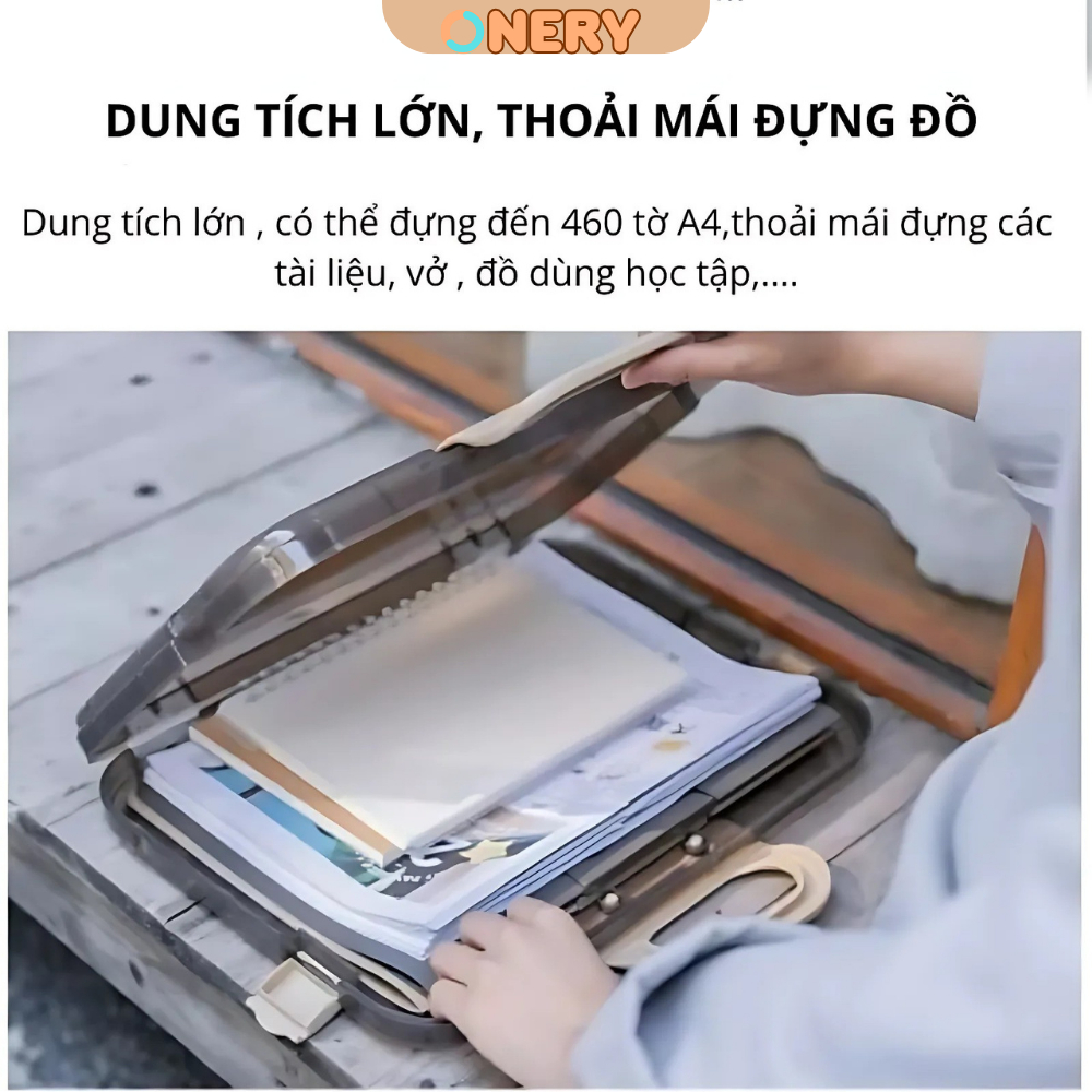 Cặp Tài Liệu Chống Nước Nhựa PP Bền - Đựng Hóa Đơn, Hợp Đồng, Hồ Sơ A4