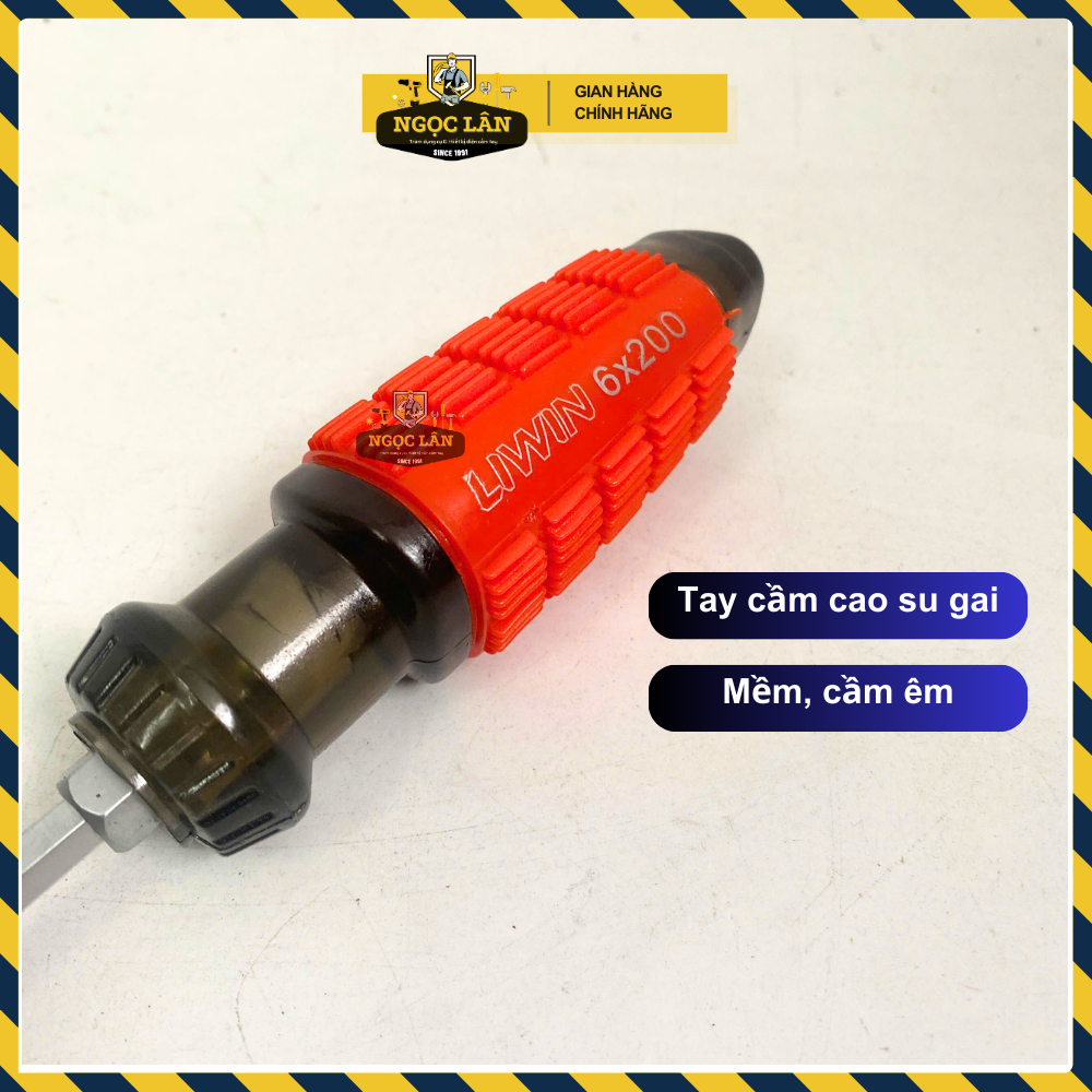[Giá 3 cây] Tua vít 2 đầu gai dẹp và bake 6 li 1 tất,1.5 tất, 2 tất chống trơn trượt