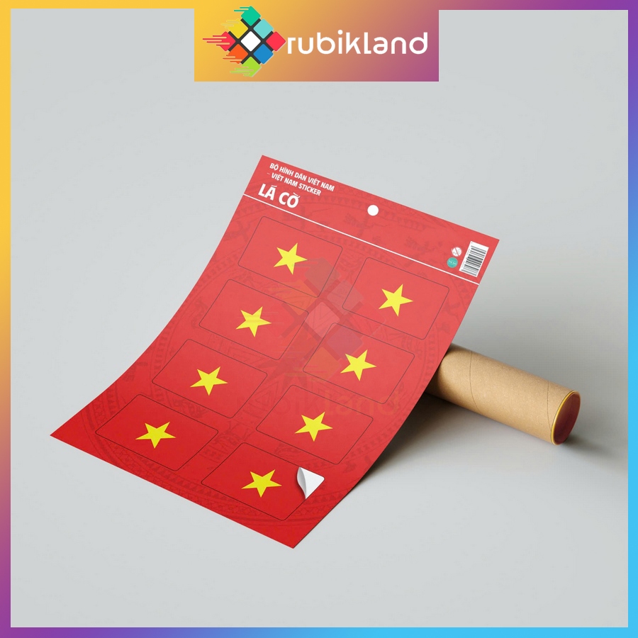 [KAS] Sticker PVC Cờ Đỏ Sao Vàng Bay Hình Dán Cờ Việt Nam Vô Địch Nhựa ...