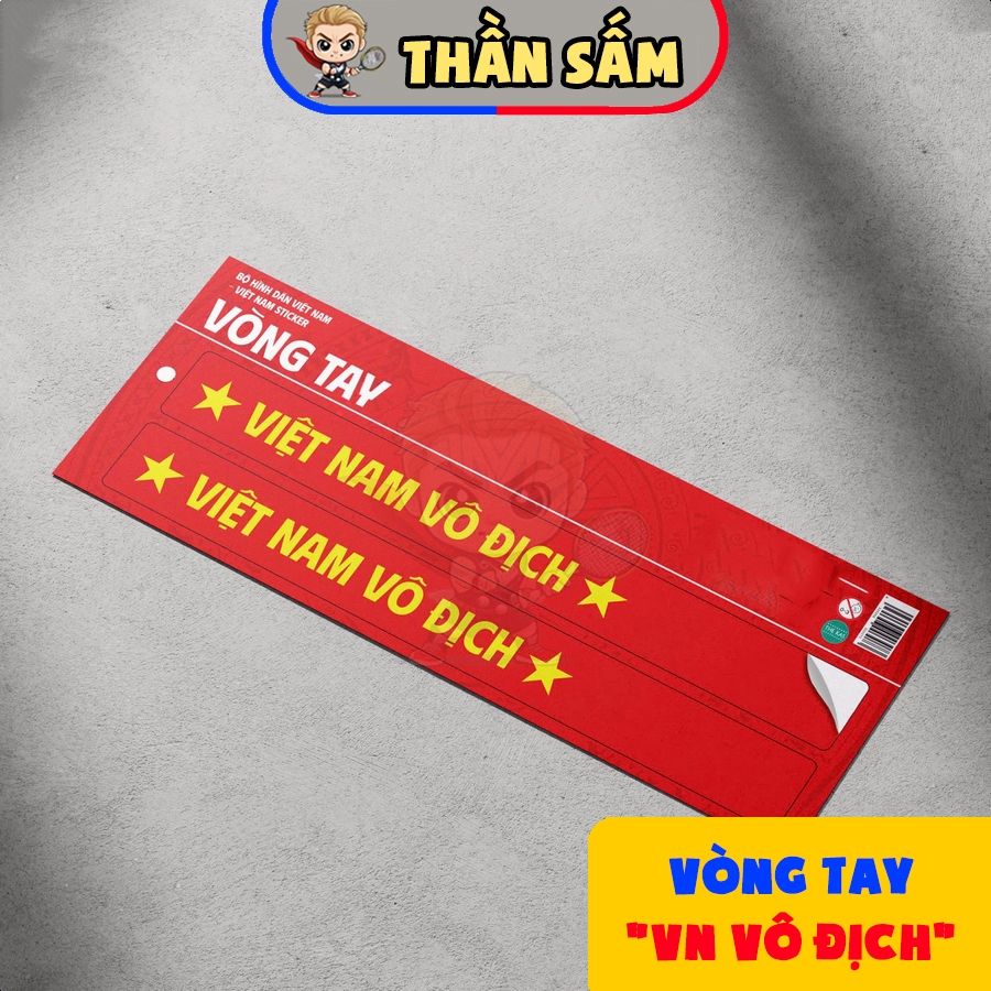 [KAS] Sticker PVC Cờ Đỏ Sao Vàng Hình Dán Cờ Việt Nam Vô Địch Nhựa ...