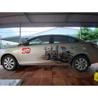 Tem 2 bên Sườn Xe Ô tô C300 -KIA -MAZDA 3-6, Team Decal Oto-Tem 2 bên sườn Cực Chất,tem 30/4 Giải Phóng Miền Nam