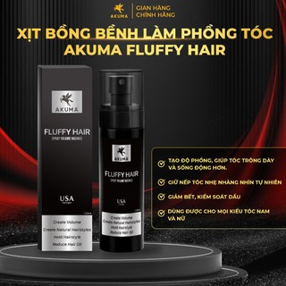 Chai xịt bồng bềnh làm phồng tóc AKUMA FLUFFY HAIR