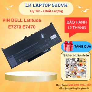 Pin Laptop Dell Latitude E7270 E7470 J60J5 7CJRC MC34Y 242WD GG4FM PDNM2 Mới 100%