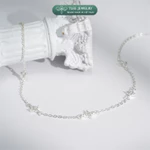 Lắc chân bạc nữ TLEE mặt hoa nhí bốn cánh xinh xắn TLEE JEWELRY LC0135 — ảnh 3