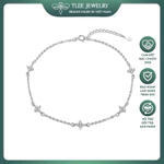 Lắc chân bạc nữ TLEE mặt hoa nhí bốn cánh xinh xắn TLEE JEWELRY LC0135 — ảnh 1