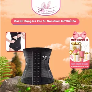Đai Nịt Bụng M+ Cao Su Non Chính Hãng, Thông Hơi Chống Cuộn, Gen Bụng Giảm Mỡ Latex Sau Sinh An Toàn Cho Da - Thỏ