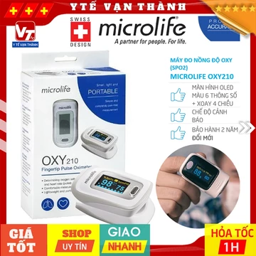 ✅ Máy Đo Nồng Độ Oxy (SPO2) Microlife OXY210 (OXY 210) | Bản nâng cấp OXY200 OXY 200 | BẢO HÀNH 2 NĂM ĐỔI MỚI -VT0949