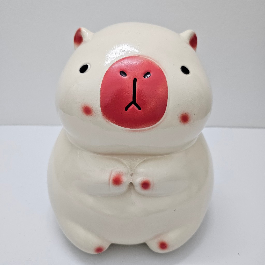 Heo Đất Lợn Đất Cappy Bara lỗ tròn(SIZE TO) cute Ống heo tiết kiệm tiền,trang trí,quà tặng CHINILINE