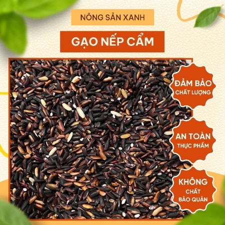 Gạo Nếp Cẩm (Nếp Than) Gạo Nếp Cẩm Dẻo Thơm Tự Nhiên Nếp Cẩm Nấu Xôi Sữa Chua Thơm Ngon Bổ Dưỡng