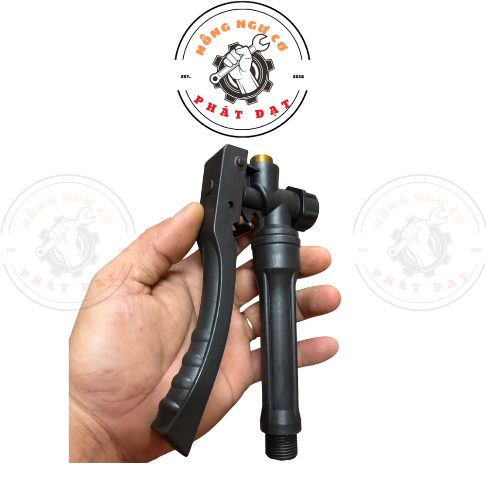 Tay cầm bóp nhựa của bình xịt điện ren thau 14mm_18mm nhựa cao cấp, chịu lực tốt, chống rò rỉ