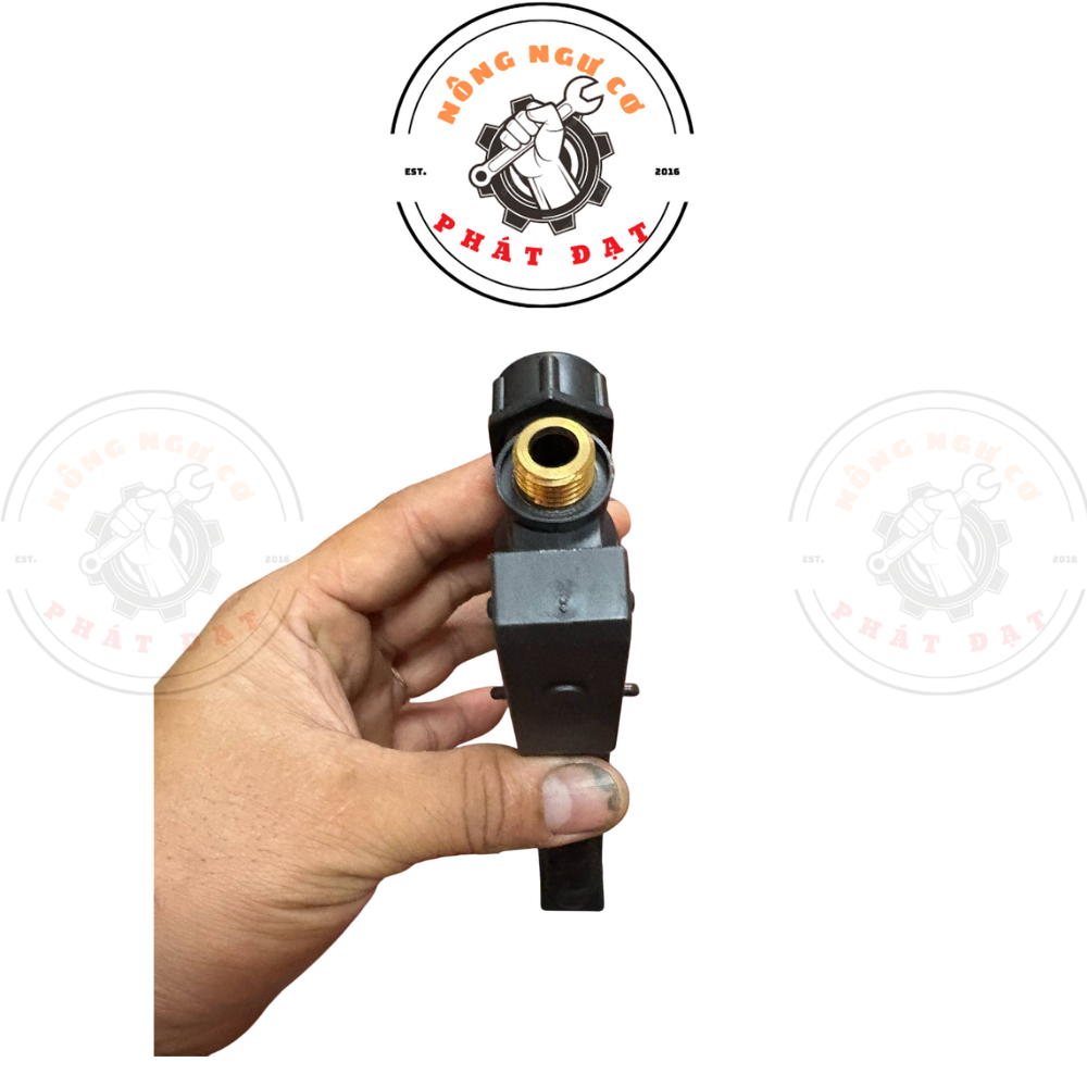 Tay cầm bóp nhựa của bình xịt điện ren thau 14mm_18mm nhựa cao cấp, chịu lực tốt, chống rò rỉ