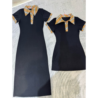 [D52]Váy polo cổ trụ sọc kẻ BBR phom ngắn siêu hách dáng mã mới siêu sịn