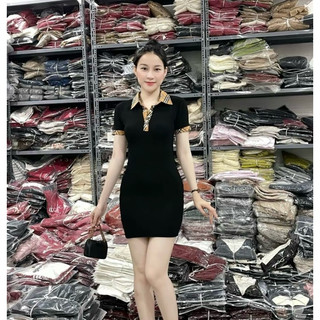 [D52]Váy polo cổ trụ sọc kẻ BBR phom ngắn siêu hách dáng mã mới siêu sịn