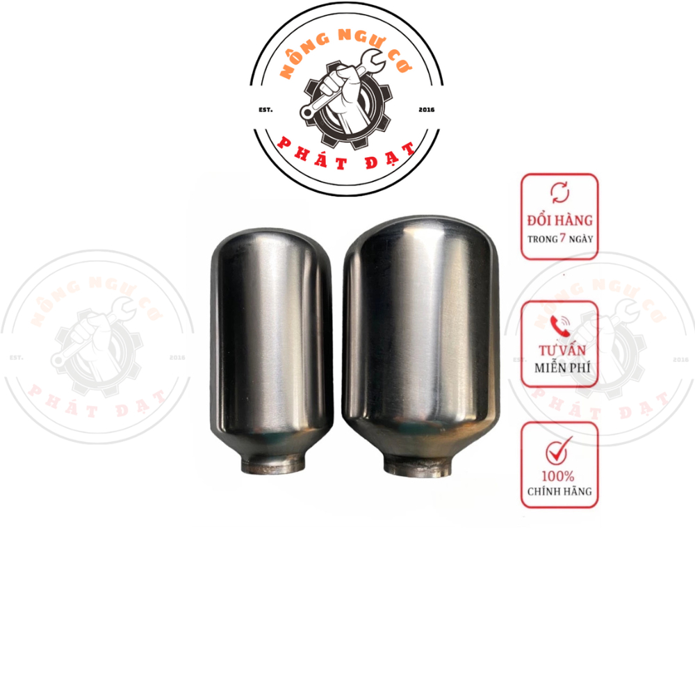 Bầu nén đầu máy rửa xe 1HP_2HP Inox, Tăng áp mạnh, chống rỉ sét, ren chuẩn
