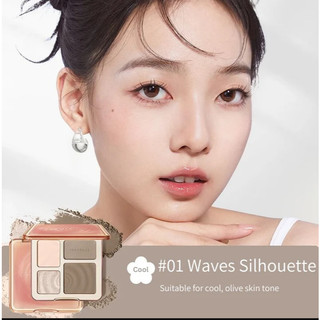 Bảng Highlight Và Tạo Khối Judydoll 4 Màu Highlight & Contour Palette 9g
