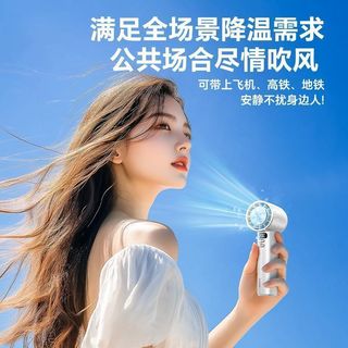 Quạt cầm tay mini Remax RS-SF12 Sò Lạnh 16 độ, Điều chỉnh 200 mức gió, Pin 3600mAh, Vỏ nhôm