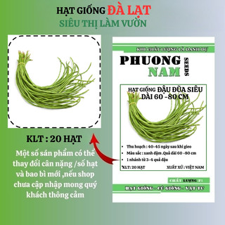 20 Hạt - Hạt Giống Đậu Đũa Siêu Dài 60 -80 Cm Phương Nam
