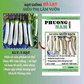 5 Hạt - Hạt Giống Mướp Bạch Ngọc F1 Phương Nam